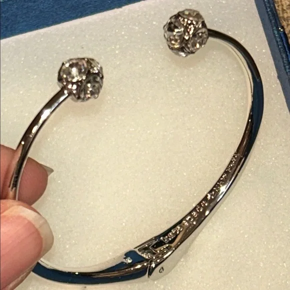 Kate Spade Crystal Hinged Open Cuff Bracelet - Picture 3 of 10